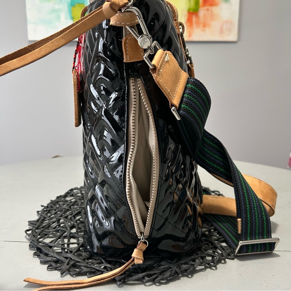 Consuela Inked Sling Quilted Patent Bag - Picture 9 of 11